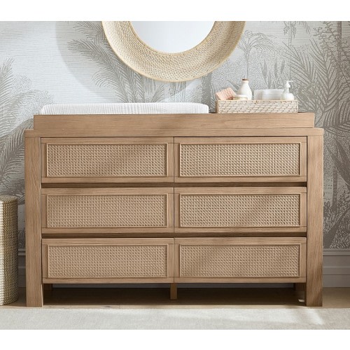Marina 6-Drawer Dresser & Topper Set (56w x 19d")