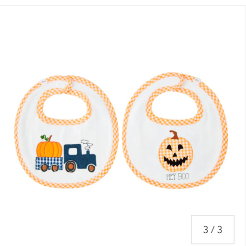 Reversible Pumpkin Bib