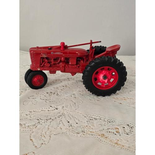 Vintage Die Cast Tractor Farmall Red Farm Equipment Toy Tractor