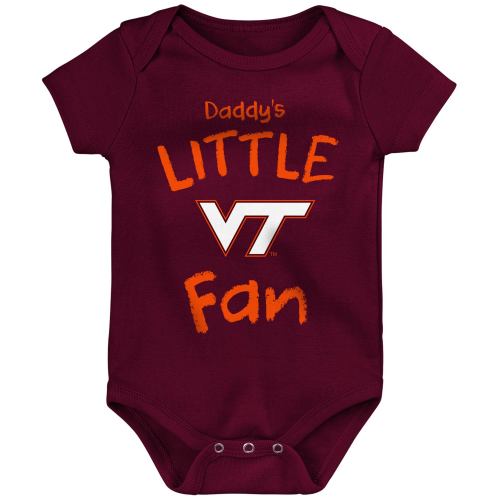 Newborn & Infant Maroon Virginia Tech Hokies Daddy's Little Fan Bodysuit