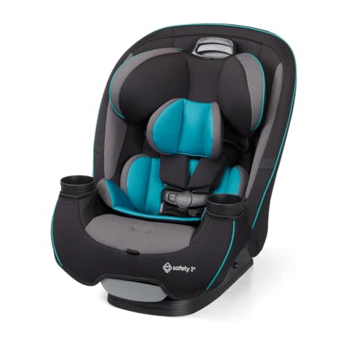 Safety 1st Grow and Go All-in-One Convertible Car Seat, Green Gables | Rear-Facing 5-40 lb, Forward-Facing 30-65 lb & High-Back Booster 40-100 lb, One Seat for All 3 Stages