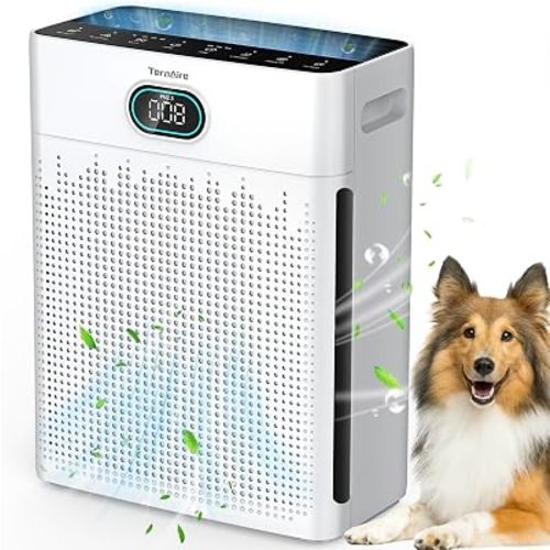 Air Purifiers for Home, HEPA Air Purifier with PM 2.5 Air Quality Monitor