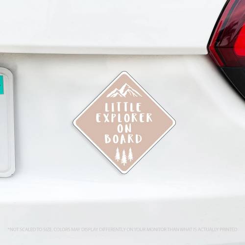 Little Explorer On Board MAGNET Baby On Board Caution Sign Explorers On Board Asthetically Pleasing