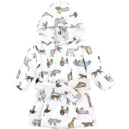 Hudson Baby Unisex Baby Plush Animal Face Bathrobe