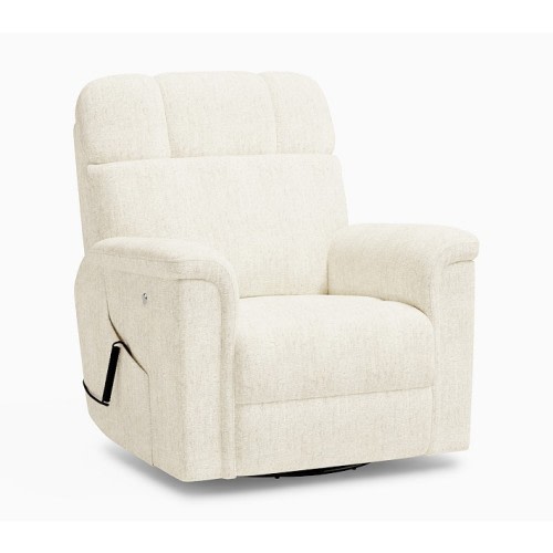 Lullaby Deluxe Power Swivel Recliner with Heat and Message