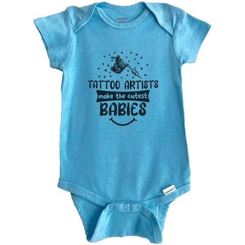 Tattoo Artists Make The Cutest Babies Funny Tattoo Artist One Piece Baby Bodysuit (100% Cotton)