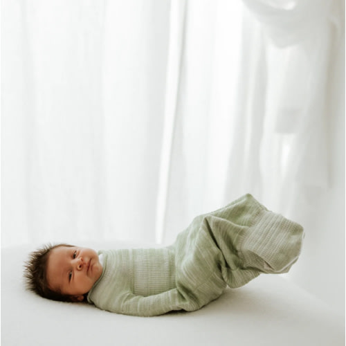 Swaddelini Bamboo Blend Mint Swaddle Sleep Sack