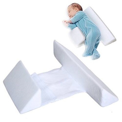 Washable Sleep Pillow, Removable Wedge Pillow, Adjustable 45-Degreе Soft Comfortable Triangulation Pillow (White)