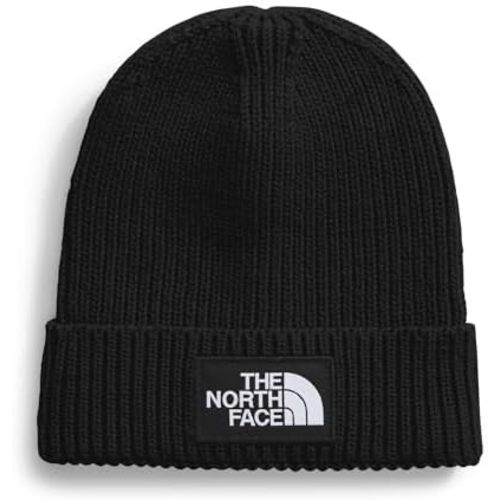 The North Face Kids' TNF Logo Box Cuffed Beanie - Classic Fit Winter Hat for Boys & Girls, Soft & Stretchy Recycled Yarn