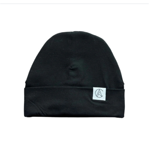 Satin Lined Jersey Beanie-Black – Aarin & Co.