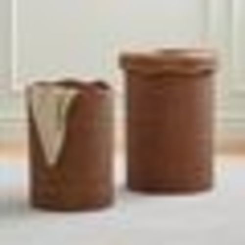 Scallop Rattan Hampers (Set of 2)