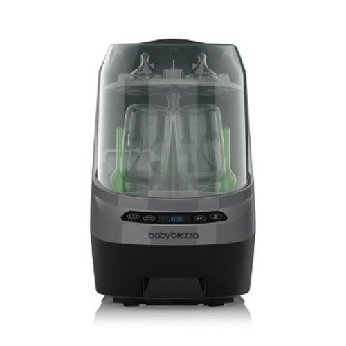 Baby Brezza Bottle Washer Pro Sterilization Device - Charcoal: Silicone, Stainless Steel Materials