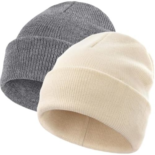 vidsel 100% Cotton Toddler Beanie Hats for Baby Boys Girls Kids Infant Winter Hat Soft Warm Knit Cuffed Caps