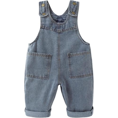 Baby Boy Girl Jean Overalls Toddler Denim Bib Pants Jumpsuit Soft Cute Workwear