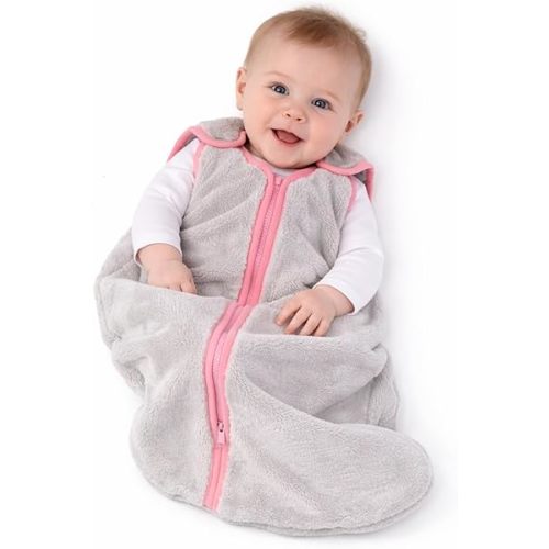 Baby Deedee Sleep Nest Teddy - Sherpa Sleep Sack 2.5 TOG 0-6M Bubble Gum