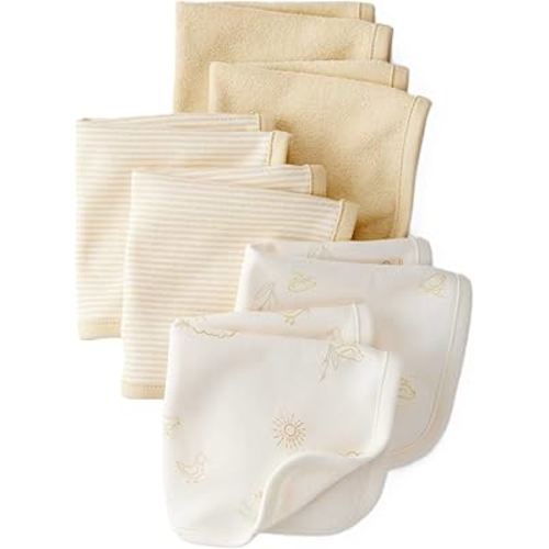 Carter's 6-Pack Washcloths (Ivory/Yellow)