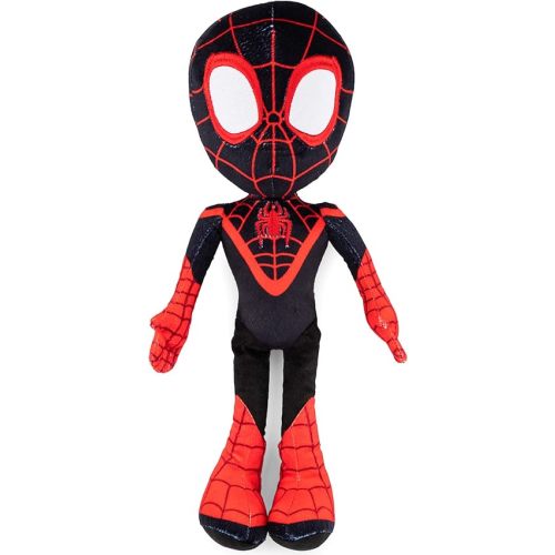 Jay Franco Marvel Spidey and His Amazing Friends Miles Morales Pillow Buddy - Super Soft Polyester Microfiber, 17 inches (Official Marvel Product)