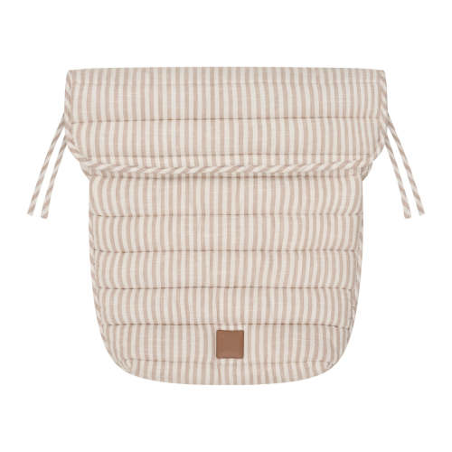 Natural Stripe Linen Pram Cosy – The Muse Edition