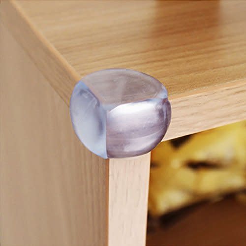 Baby Mate 16 PCS Clear Corner Guards (Ball Shape, Matte Finish) - Corner Protector - Corner Cover Corner Bumpers