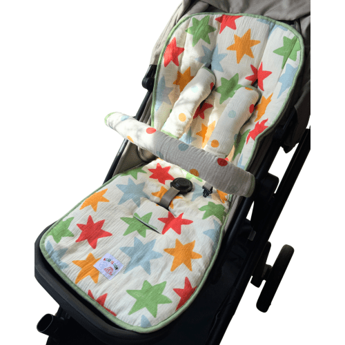 Classic Reversible Pram Essentials 3-Piece Set - Star Confetti (PRE OR – AEGI BLOOM
