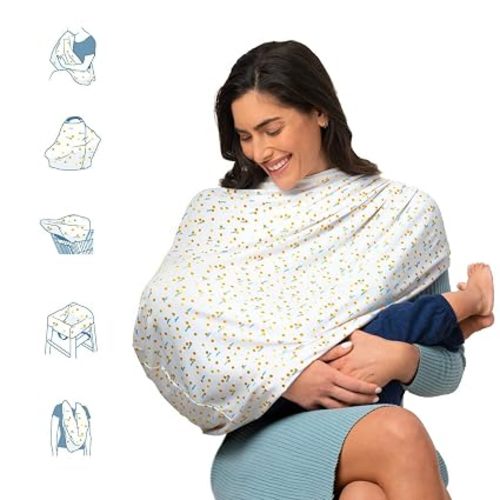Munchkin® Milkmakers® 5-in-1 Nursing Cover, Quiet Skies