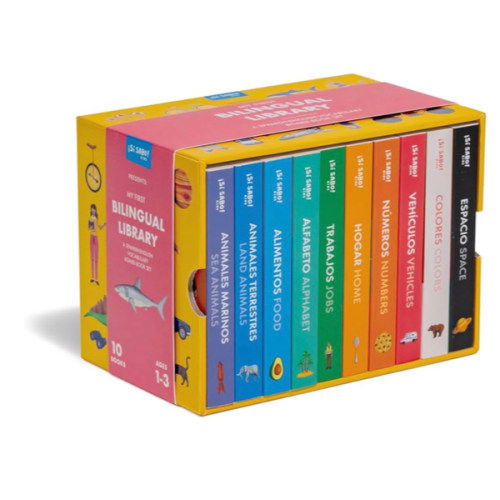 My First Bilingual Library: A Spanish-English Vocabulary Board Book Set of Colors, Numbers, Animals, ABCs, and More (Si Sabo Kids)