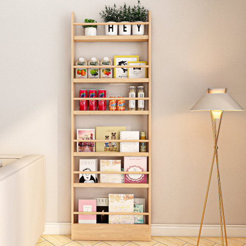 Ebern Designs Behind The Door Bookshelf, Wall Wooden Book Shelf Organizer & Reviews | Wayfair