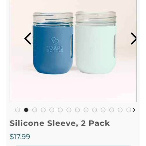 Silicone Sleeve, 2 Pack – Mason Bottle