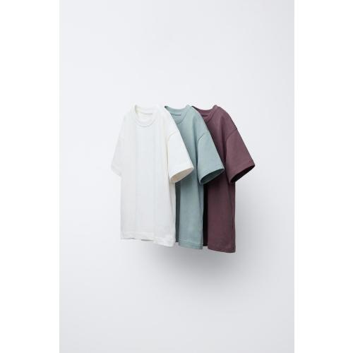 THREE-PACK OF BASIC T-SHIRTS - Blue / Gray | ZARA United States