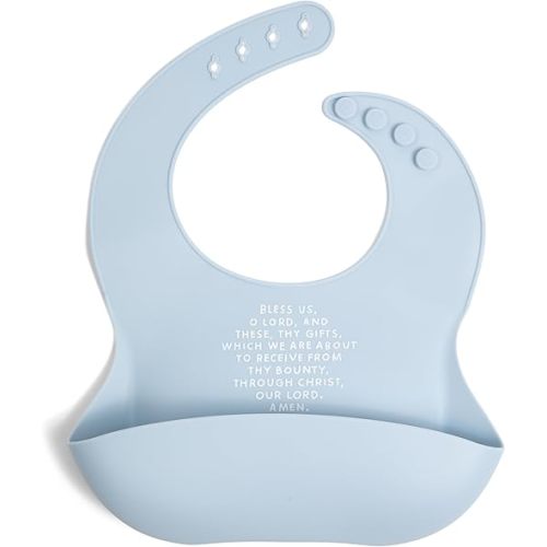 Be A Heart Silicone Baby Bibs, Adjustable Waterproof Bibs, Meal Blessing Bibs