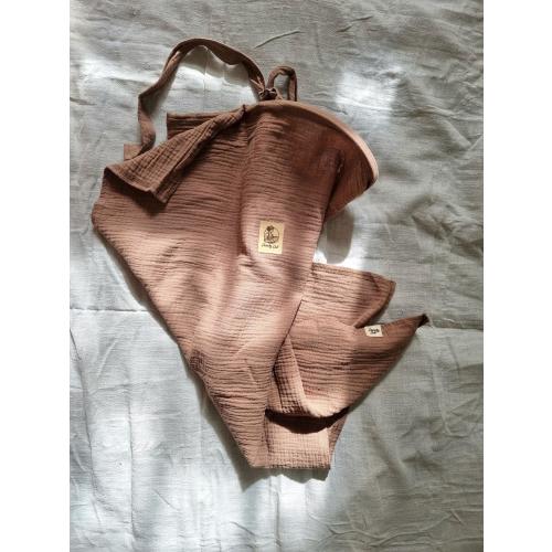 Earthy brown breastfeeding cover, nursing cover, brown muslin, breastfeeding support, nursing accessories, gift for mum, breastfeeding tool