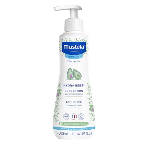 Mustela Hydra Bebe Body Lotion - Daily Moisturizing Baby Lotion with Natural Avocado, Jojoba & Sunflower Oil – Various Sizes