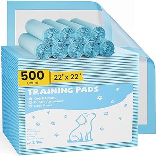 Sweetcrispy 150 Count Dog Puppy Training Pee Pads - Absorbency Disposable Underpads, Leakprood and Quick Drying, Regular Size 22''x 22'' for Potty Training, Incontinence Pads