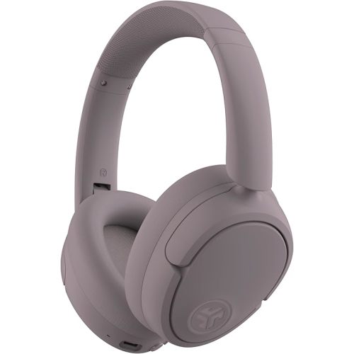 JLab JBuds Lux ANC Wireless Headphones, Mauve, Hybrid Active Noise Cancelling, Customizable Sound, Spatial Audio Compatible, Premium Over-Ear Bluetooth Headset