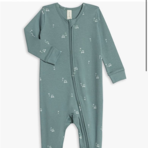 Colored Organics Baby Zip-Up Footed Sleeper with 2-Way Zipper - Organic Cotton Pajamas