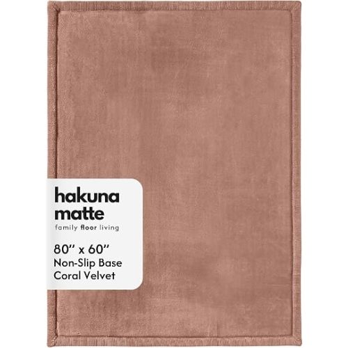 Hakuna Matte CloudSoft Baby Play Mat for Floor 60" x 80" Brown