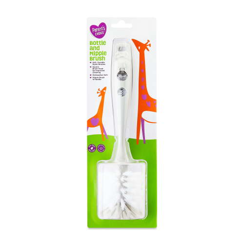Parent's Choice Bottle Brush With Nipple Cleaning Tool