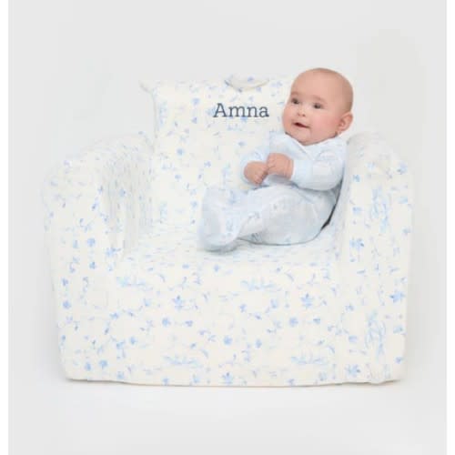 The Hill House x Nestig Hug Mini Chair - Blue Botanical