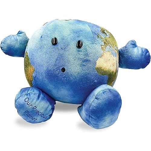 Celestial Buddies Our Precious Planet | 16" Soft Stuffed Plush, Fun Planet Facts & Climate Change Tag for Kids – STEM Learning, Educational Gift, Classroom & Homeschool Science Space Astronomy | 0+