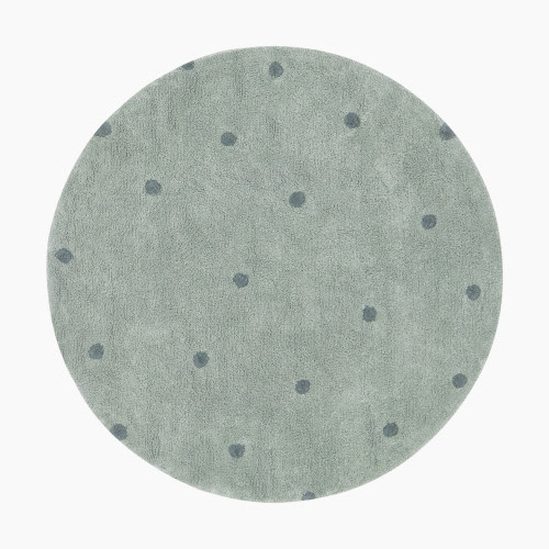 Lorena Canals Washable Dot Rug - Blue Sage, 4' 7"
