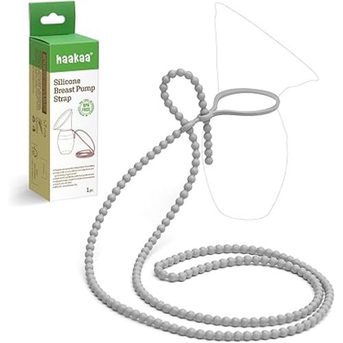 haakaa Silicone Strap for haakaa Gen.1/2/3 Manual Breast Pump Silicone Breast Pump Strap | Color: SUVA Grey