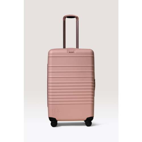 BÉIS 'The Medium Check-In Roller' in Atlas Pink - 26 in Pink Luggage & Pink Suitcase