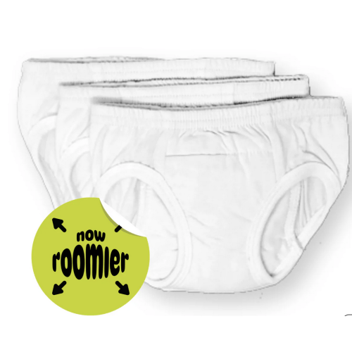 Tiny Trainers ROOMIER small cotton training pants - 3-pack