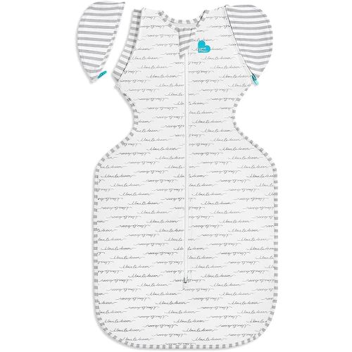 Love to Dream Swaddle Up Transition Swaddle, Patented Zip-Off Wings, Gently Help Baby Transition from Being Swaddled to Arms Free When Showing Signs of Rolling, 1.0 TOG, 13-19 lbs, White