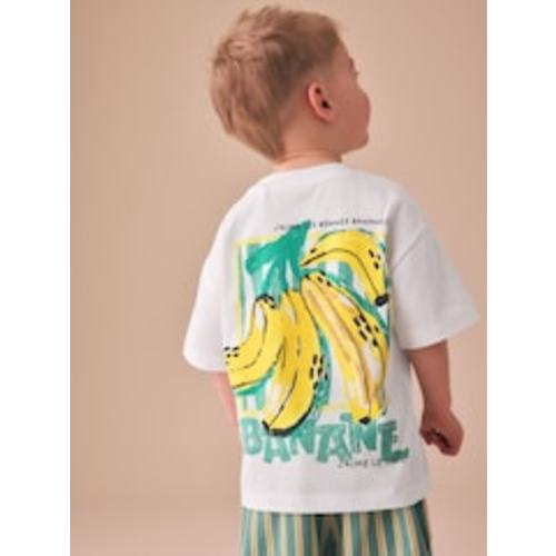 Buy White Bananas Short Sleeve Back Print T-Shirt (3mths-7yrs) from Next USA