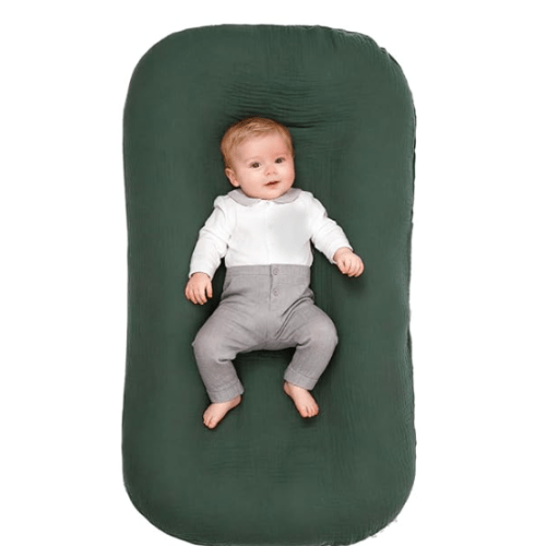 Snuggle Cozy Me Infant Support Cushion - (Lounger Cover Included) - Green