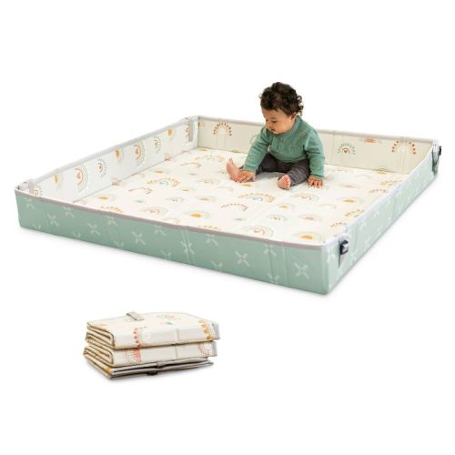 Infantino Foldable Soft Foam Baby Playmat - Rainbow
