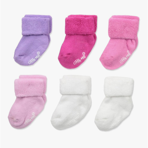 0-6M Little Me baby-girls 6 Pack Variety Socks