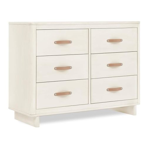babyGap Skye 6 Drawer Dresser with Interlocking Drawers by Delta Children - Greenguard Gold Certified, Antique White