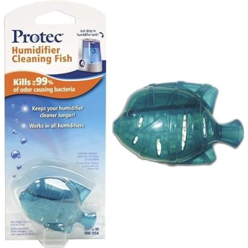 Protec Humidifier Cleaning Fish, Tank Cleaner, Fights Slime & Odor, Lasts 30 Days, 1 Count, Color May Vary